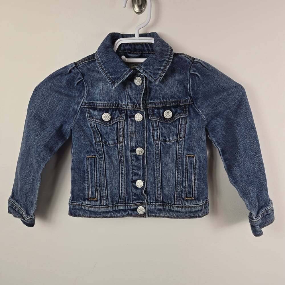 Baby GAP x DIsney Medium Wash Minnie Mouse  Denim Jean Jacket 4Y